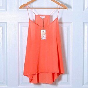 JOHNNY WAS Women's Spaghetti Strap Silk Camisole  Size XL  Coral  NWT